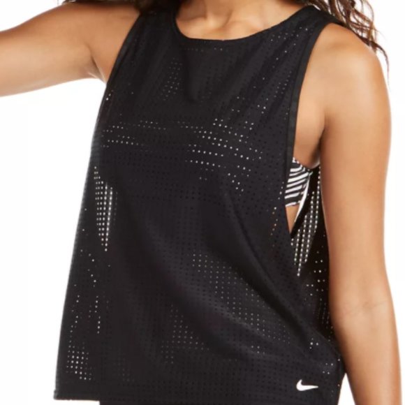 Nike Sport Convertible Layered Tankini Top - Picture 1 of 5